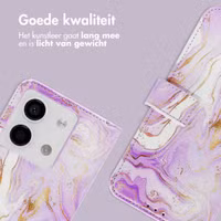 imoshion Design Bookcase Xiaomi Redmi Note 13 (5G) - Purple Marble