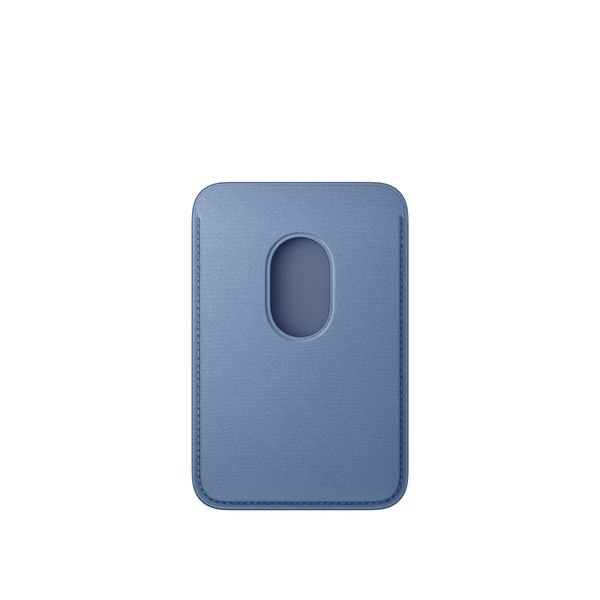 Apple FineWoven Wallet MagSafe with 'Find My' feature - Wildflower Blue