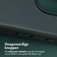 Accezz MagSafe Leather Backcover Apple iPhone 16 Pro - Cedar Green