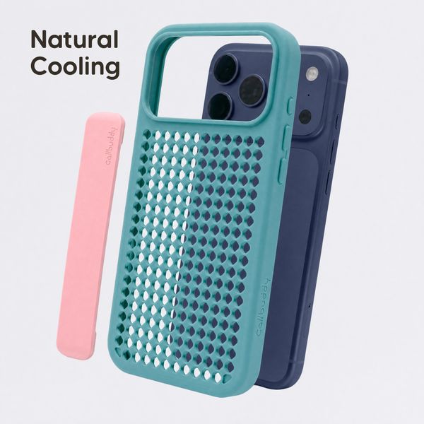 Callbuddy Hoesje met Strap Apple iPhone 17 Pro Max - Miami Vice