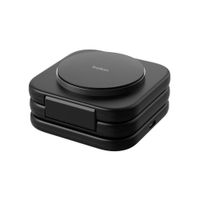 Belkin 3-in-1 Magnetisch Draadloos Reislaadstation met Qi2 15W - Zwart