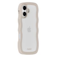 Holdit Wavy Case Apple iPhone 17 - Transparent / Light Beige