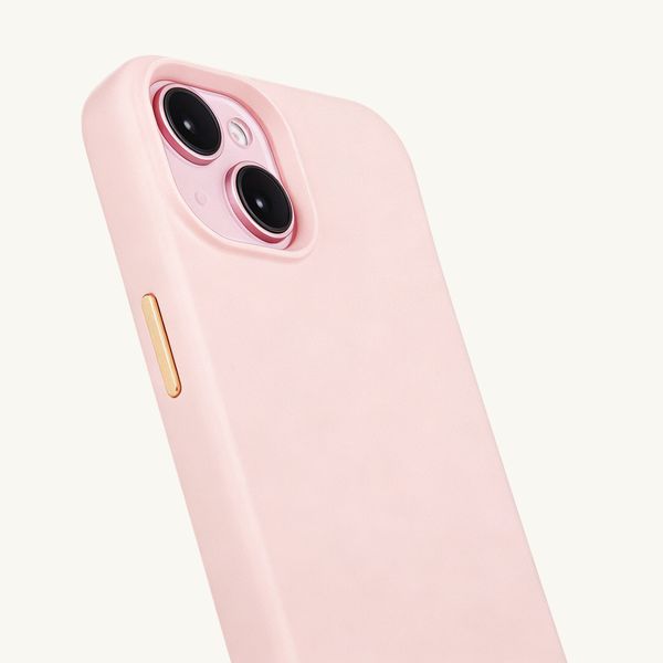 Selencia Rivièra MagSafe Backcover met afneembare haakjes Apple iPhone 15 - Sorbet Pink
