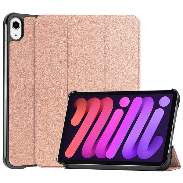 imoshion Trifold Bookcase iPad Mini 7 (2024) / iPad Mini 6 (2021) - Rosé Goud