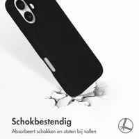 Accezz Liquid Silicone Backcover met MagSafe Apple iPhone 16 - Zwart