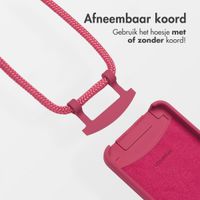 imoshion Color Backcover met afneembaar koord MagSafe Apple iPhone 16e - Red Raspberry