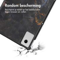 imoshion Design Trifold Bookcase Lenovo Idea Tab Plus - Black Marble