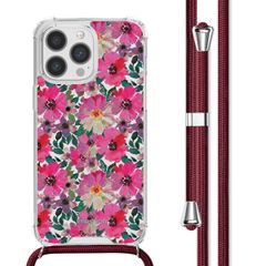 imoshion Design hoesje met koord Apple iPhone 13 Pro - Flower Water