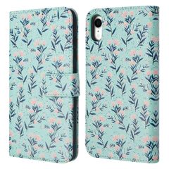 imoshion Design Bookcase Apple iPhone Xr - Blue Flowers