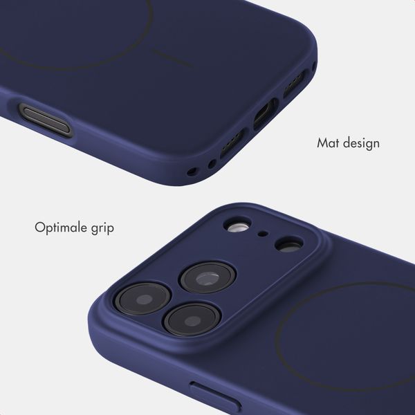Accezz Grip Backcover met MagSafe Apple iPhone 18 Pro Max / 17 Pro Max - Donkerblauw