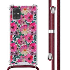 imoshion Design hoesje met koord Samsung Galaxy A71 - Flower Water