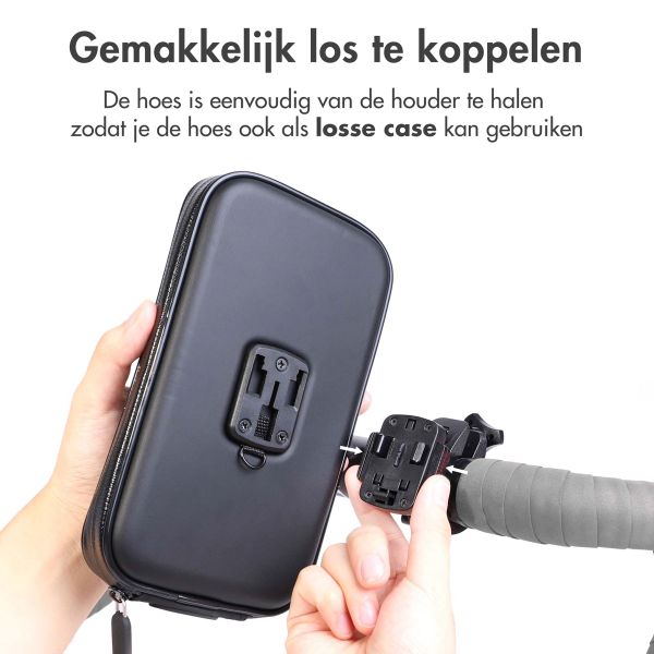 Accezz Telefoonhouder fiets iPhone 14 Pro Max - Universeel - met case - Zwart