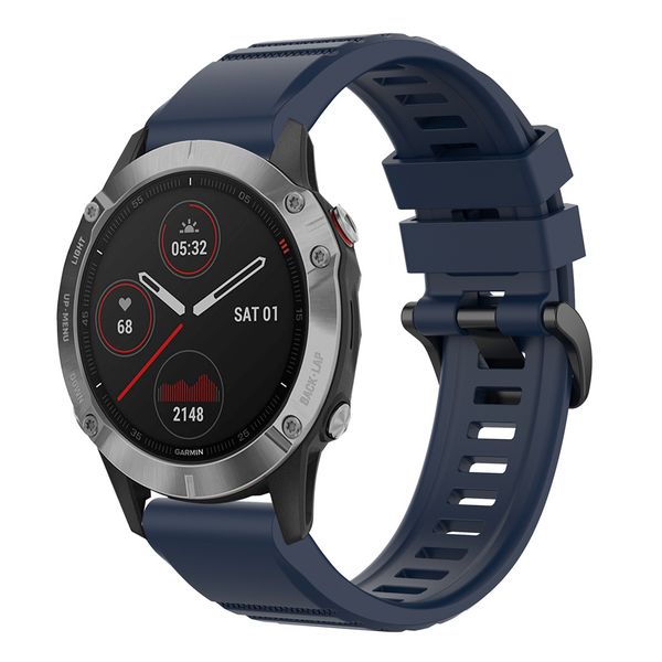 imoshion QuickFit® Siliconen sportbandje voor Garmin Watch | 22 mm aansluiting - Donkerblauw