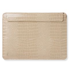 iDeal of Sweden Slim Laptop hoes 14 inch - Laptopsleeve - Warm Beige Croco