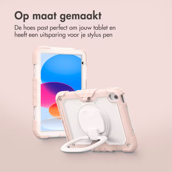 imoshion Rugged Kidsproof Backcover Apple iPad 11 (2025) 11 inch A16 / iPad 10 (2022) 10.9 inch - Lichtroze