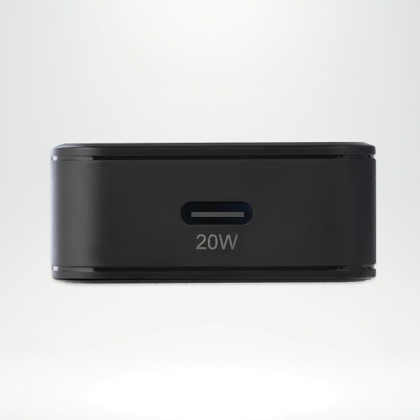 imoshion Powerbank 20.000 mAh + Accezz Ultra Slim GaN Oplader + Accezz USB-C naar USB-C kabel - 1 meter - Zwart