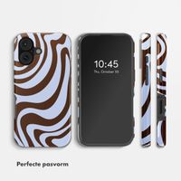 Selencia Vivid Backcover met MagSafe Apple iPhone 17 - Dream Swirl Chocolate