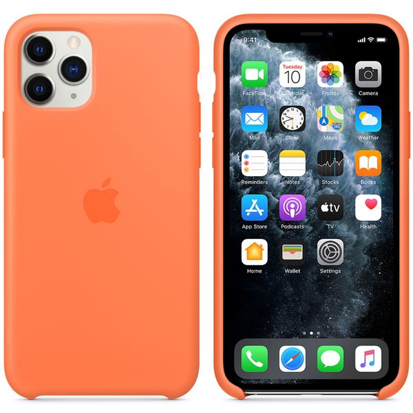 Apple Silicone Backcover Apple iPhone 11 Pro - Vitamin C