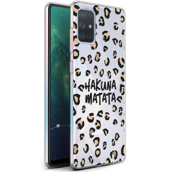 imoshion Design hoesje Samsung Galaxy A71 - Luipaard - Bruin / Zwart