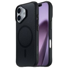 imoshion Rugged Hybrid Carbon Case met MagSafe Apple iPhone 17 - Zwart