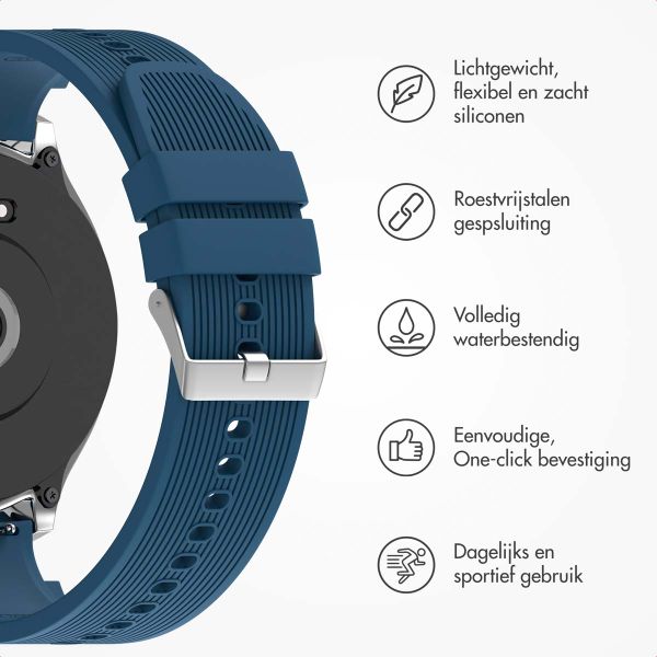 imoshion Siliconen bandje voor de OnePlus Watch 3 / 2 / 2R / Oppo Watch X2 / X - Donkerblauw