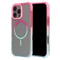 Selencia Gradient Backcover met MagSafe Apple iPhone 16 Pro Max - Roze / Blauw