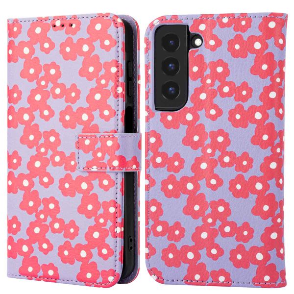 imoshion Design Bookcase Samsung Galaxy S22 - Dusty Rose Blossoms