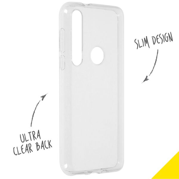 Accezz Clear Backcover Motorola Moto G8 Plus - Transparant