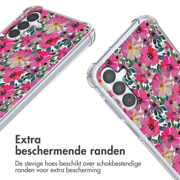 imoshion Design hoesje met koord Samsung Galaxy A15 (5G/4G) - Flower Water