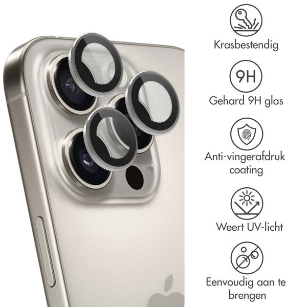 imoshion 2 Pack Camera lens protector Apple iPhone 16 Pro / 16 Pro Max - Natural / Titanium
