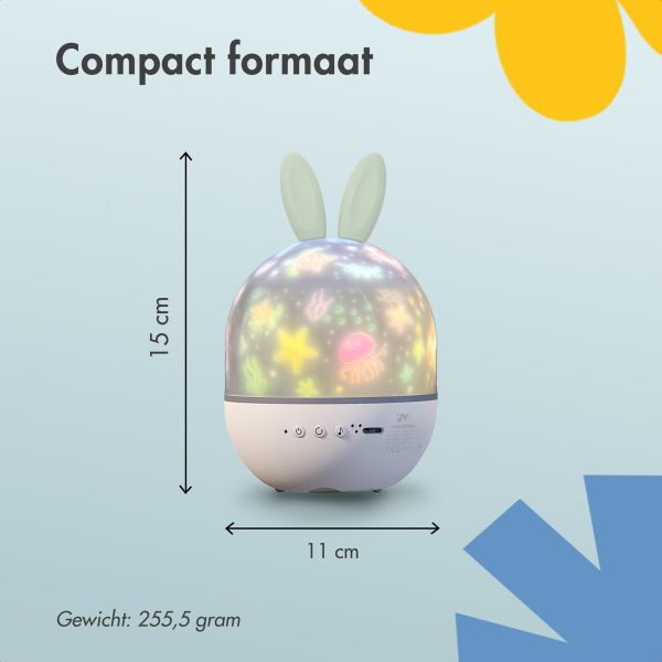 imoshion Dreamlight Nachtlamp Projector met Speaker - 10 projectierollen - Wit