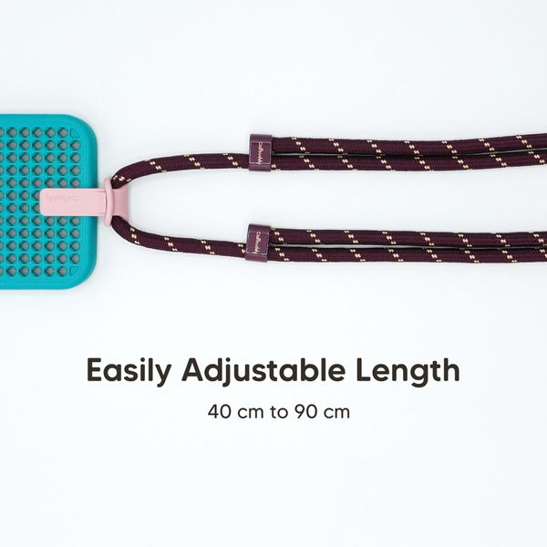 Callbuddy Lanyard - Cross Body Telefoonkoord - Burgundy Pink