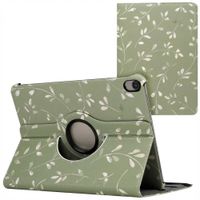 imoshion 360° Draaibare Design Bookcase Apple iPad Air 5 (2022) / Air 4 (2020) - Green Flowers