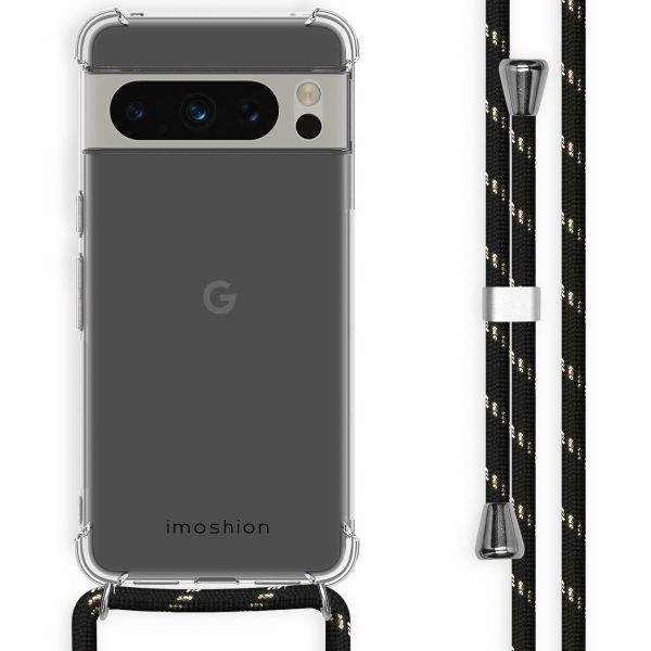 imoshion Backcover met koord Google Pixel 8 Pro - Zwart & Goud