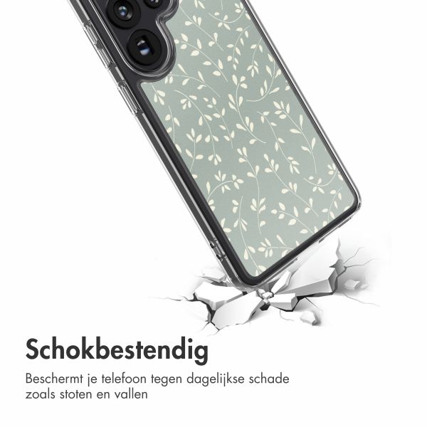 imoshion Design hoesje Samsung Galaxy S26 Ultra - Smoke Green Flowers