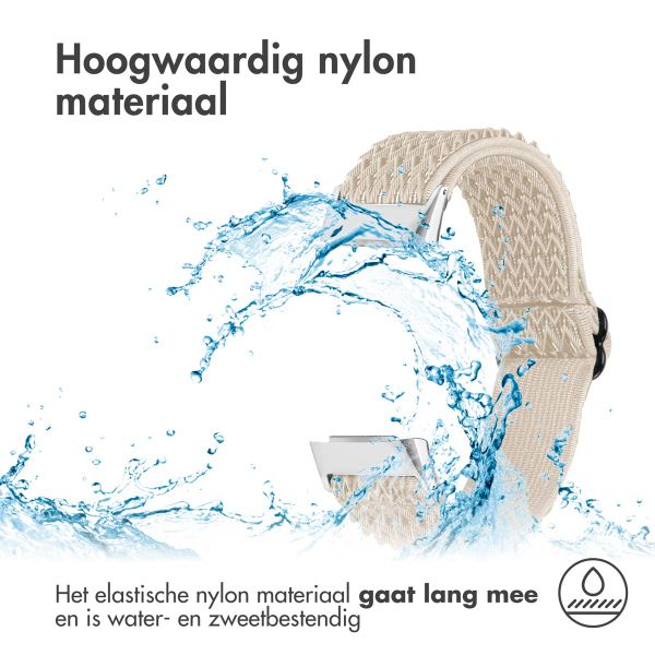 imoshion Elastisch nylonbandje Fitbit Charge 5 - Beige