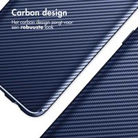 imoshion Carbon Softcase Backcover Apple iPhone 13 Pro Max - Blauw