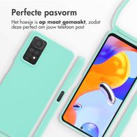 imoshion Siliconen hoesje met koord Xiaomi Redmi Note 11 Pro  - Mintgroen