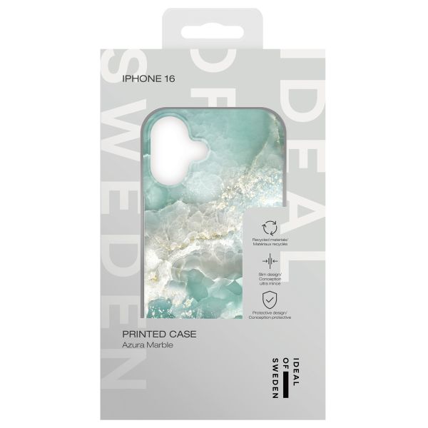 iDeal of Sweden Fashion Backcover Apple iPhone 16 - Azura Marble