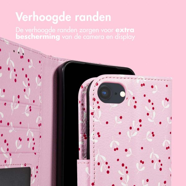 imoshion Design Bookcase Apple iPhone SE (2022 / 2020) / 8 / 7 / 6(s) - Blush Berries
