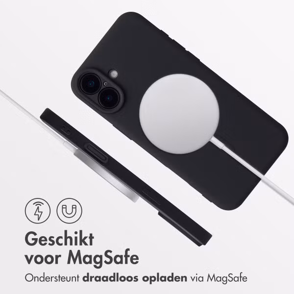 imoshion Color Backcover met MagSafe Apple iPhone 16 - Zwart