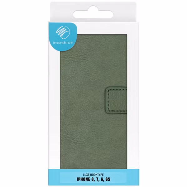 imoshion Luxe Bookcase Apple iPhone SE (2022 / 2020) / 8 / 7 / 6(s) - Groen