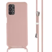 imoshion Siliconen hoesje met koord Samsung Galaxy A13 (4G) - Sand Pink