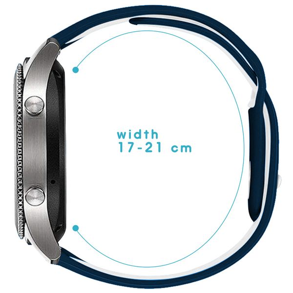 imoshion Siliconen sport bandje Watch 46mm / Gear S3 Frontier / Watch 3 45mm - Blauw