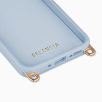 Selencia Rivièra MagSafe Backcover met afneembare haakjes Samsung Galaxy A36 / A56 - Powder Blue