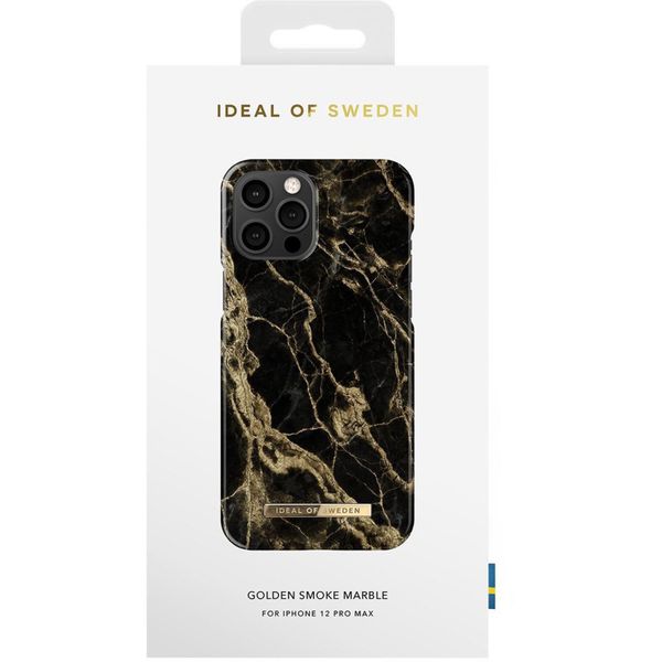 iDeal of Sweden Fashion Backcover iPhone 12 Pro Max - Golden Smoke Marble