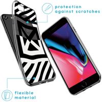 imoshion Design hoesje iPhone SE (2022 / 2020) / 8 / 7  - Grafisch - Kruis - Transparant