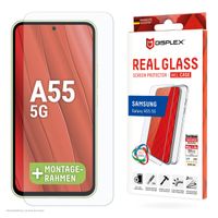 Displex Screenprotector Real Glass + Case Samsung Galaxy A55 - Transparant
