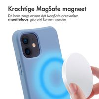 imoshion Color Backcover met afneembaar koord MagSafe Apple iPhone 12 (Pro) - Ash Blue