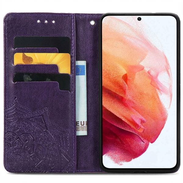 imoshion Mandala Bookcase Samsung Galaxy S21 FE - Paars